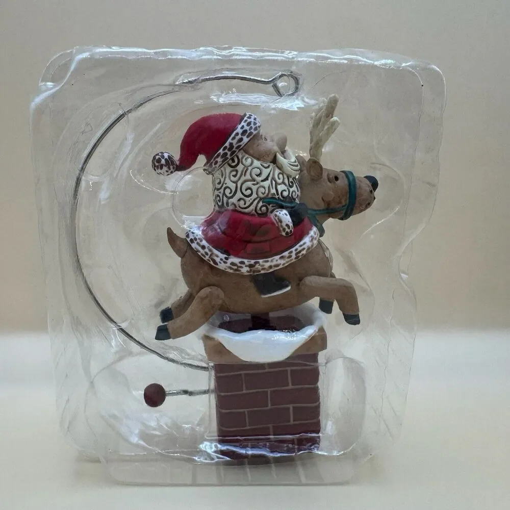 2022 Hallmark Keepsake Christmas Ornament‎ Giddy Up Santa Claus on a Reindeer